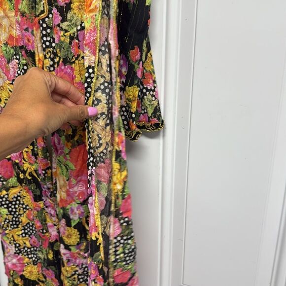 Floral Two-Piece Set with Bell Sleeves LULIFAMA - Size 10 - Crop Top - Picture 5 of 5